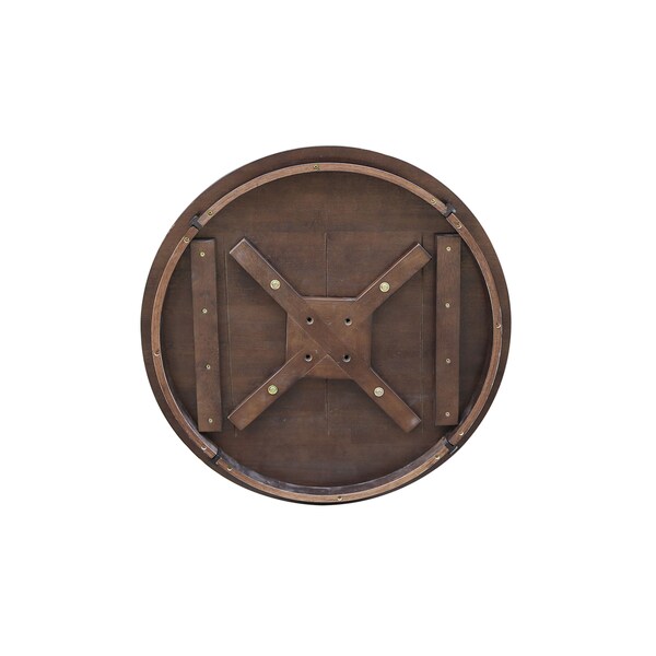 International Concepts Round 30 in Round Top Pedestal Table, 40.9 inH, Rich Mocha, 30 in W, 30 in L, 41.9 in H, Wood - K15-30RT-27B-6B-2