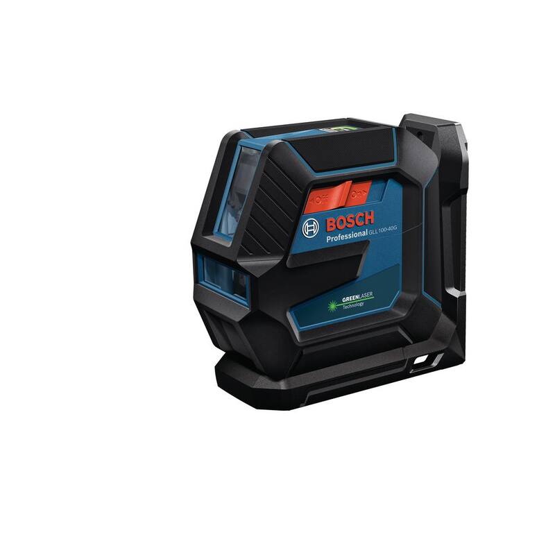 Bosch Reconditioned 100 ft. Green Self-Leveling Cross-Line Laser Level - GLL100-40G-RT
