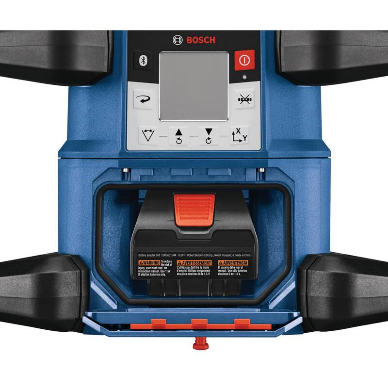 Bosch REVOLVE 4,000 ft. Connected Dual Power Battery Self-Leveling Horizontal/Vertical Rotary Laser Level Kit - GRL4000-80CHVKS