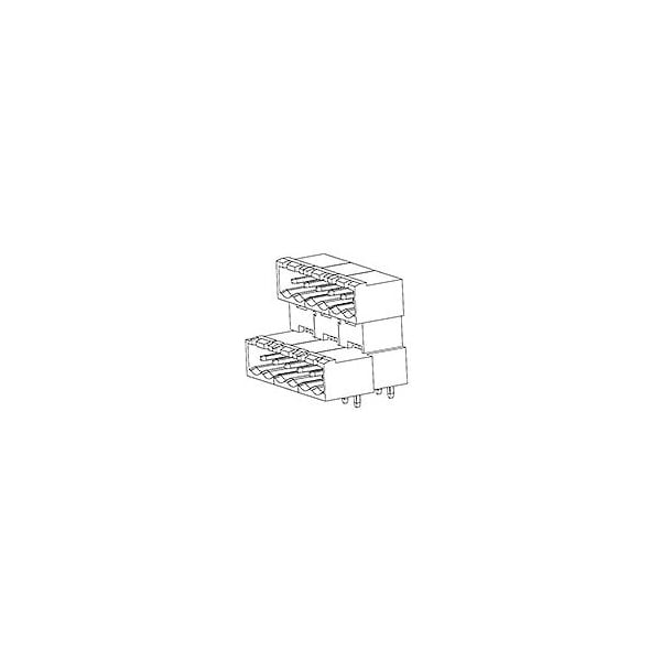 Molex 5.08Mm Eur Dr Hdr Horz Ce Blk 20Ckt - 395381020