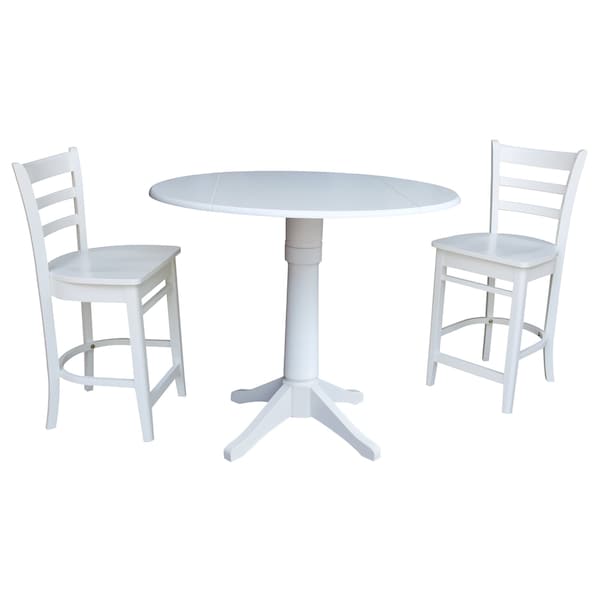 Whitewood Industries Extension Dining Tables, 45 in L, 38 in H, Parawood - K08-42DPT-27-S6172-2
