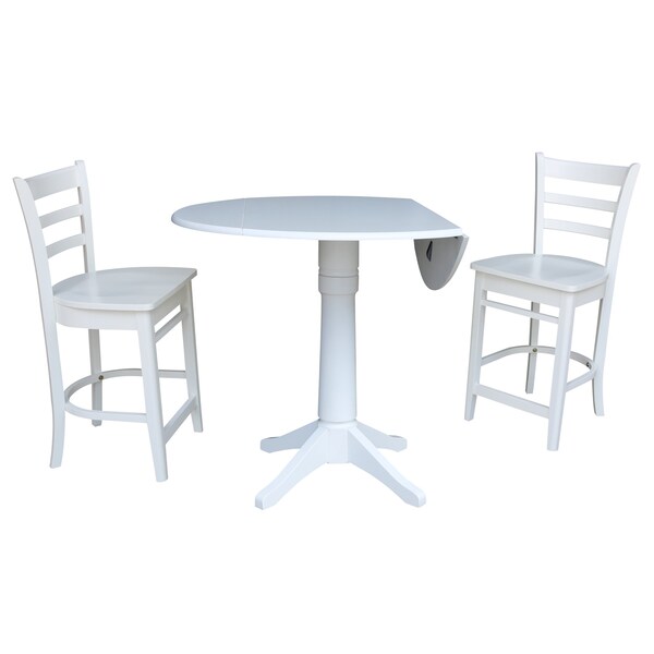 Whitewood Industries Extension Dining Tables, 45 in L, 38 in H, Parawood - K08-42DPT-27-S6172-2