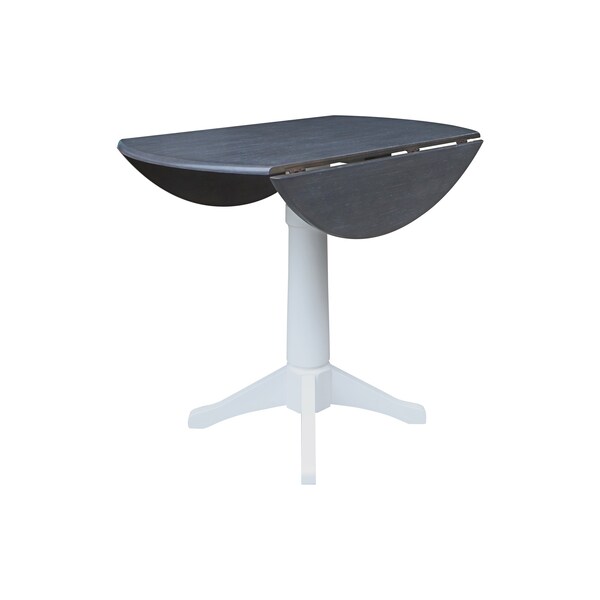 Whitewood Industries Extension Dining Tables, 45 in L, 38 in H, Parawood - K05-42DPT-27B-6B