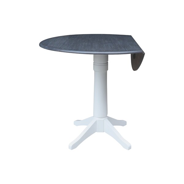 Whitewood Industries Extension Dining Tables, 45 in L, 38 in H, Parawood - K05-42DPT-27B-6B