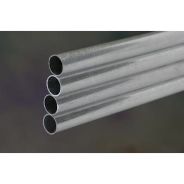 K&S Precision Metals K&S 1/16 in. D X 12 in. L Round Aluminum Tube, PK3 - 8100