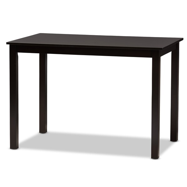 Baxton Studio Ani Modern and Contemporary Dark Brown Finished Wood 5-Piece Dining Set - 183-11430-8026-ZORO