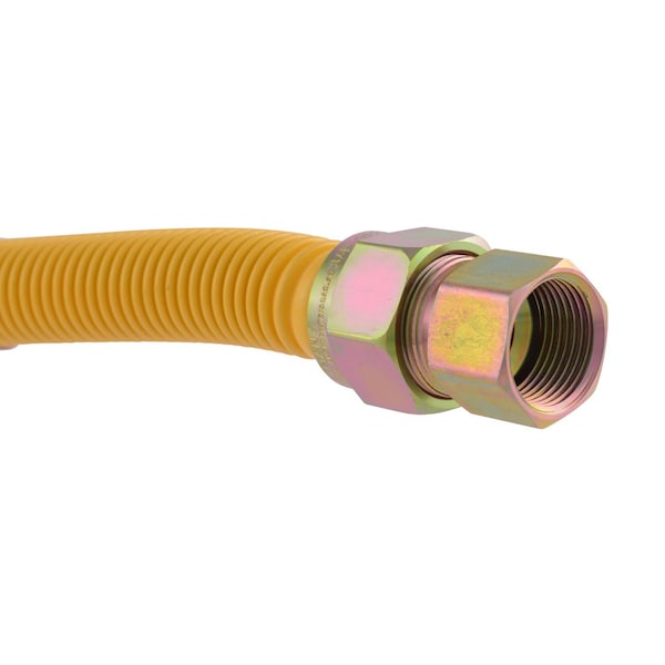 Magne Flo BrassCraft ProCoat 3/4 in. FIP X 3/4 in. D FIP 36 in. Stainless Steel Gas Connector - S126636