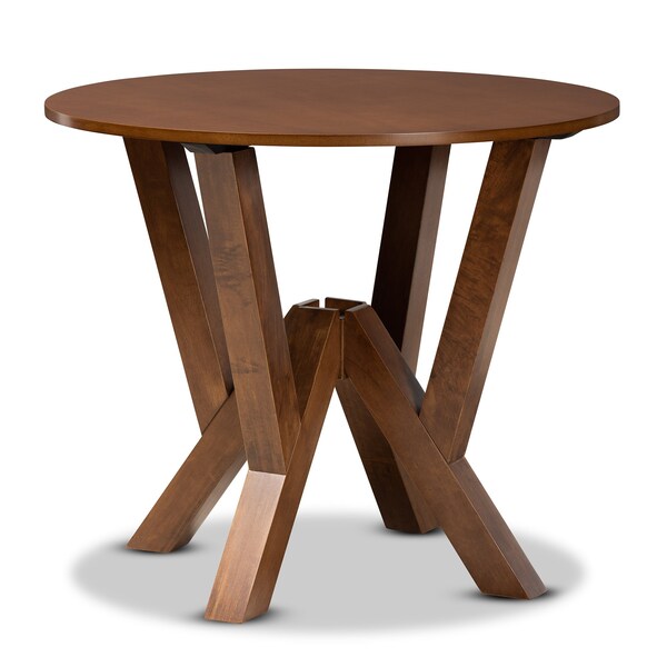 Baxton Studio Noelia Modern and Contemporary Transitional Walnut Brown Finished Wood 5-Piece Dining Set - 177-11379-10899-ZORO