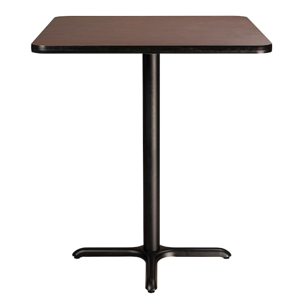 National Public Seating NPS Cafe Table, 36 Square, X Base, 42 Height - CT33636XBMY