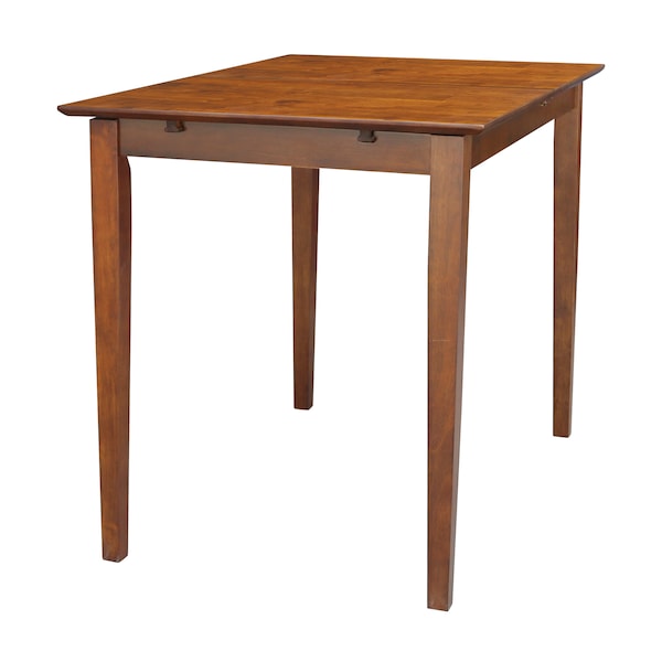 International Concepts Rectangle Table with Butterfly Extension, Counter Height, Espresso, 32 in W, 60 in L, 36 in H, Wood - K581-T32X-36S