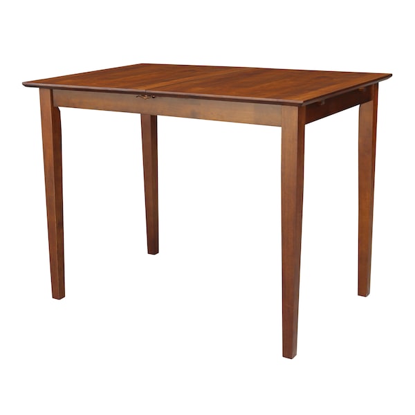 International Concepts Rectangle Table with Butterfly Extension, Counter Height, Espresso, 32 in W, 60 in L, 36 in H, Wood - K581-T32X-36S