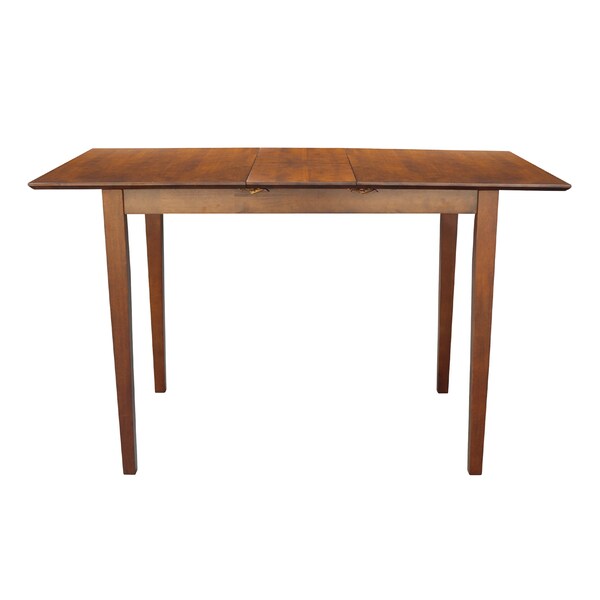 International Concepts Rectangle Table with Butterfly Extension, Counter Height, Espresso, 32 in W, 60 in L, 36 in H, Wood - K581-T32X-36S