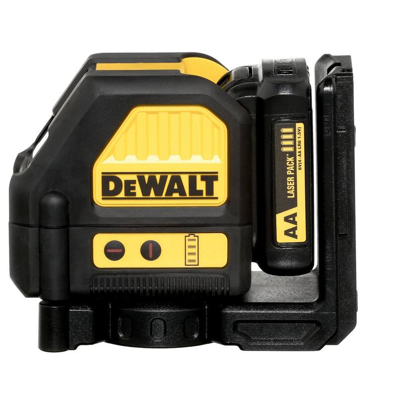 DEWALT 12V MAX Lithium-Ion 165 ft. Red Self-Leveling Cross-Line Laser Level with (AA) Starter Kit and Case - DW088LR