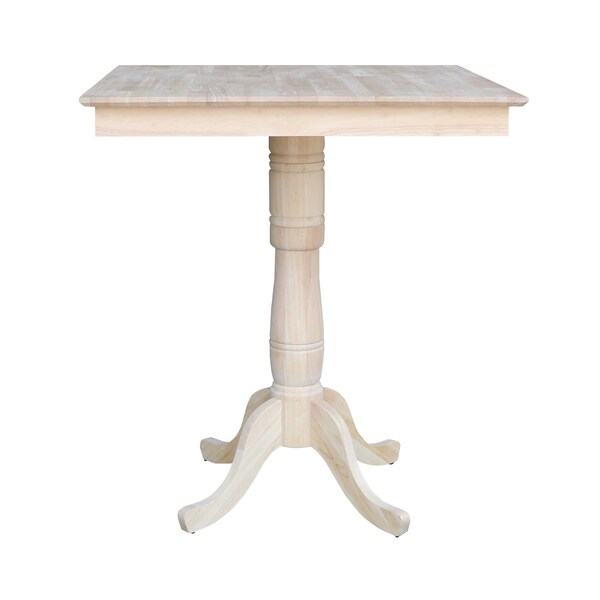Whitewood Industries 36in X 36in Square Top Pedestal Table - 35.1inH - K-3636TP-30P-6B