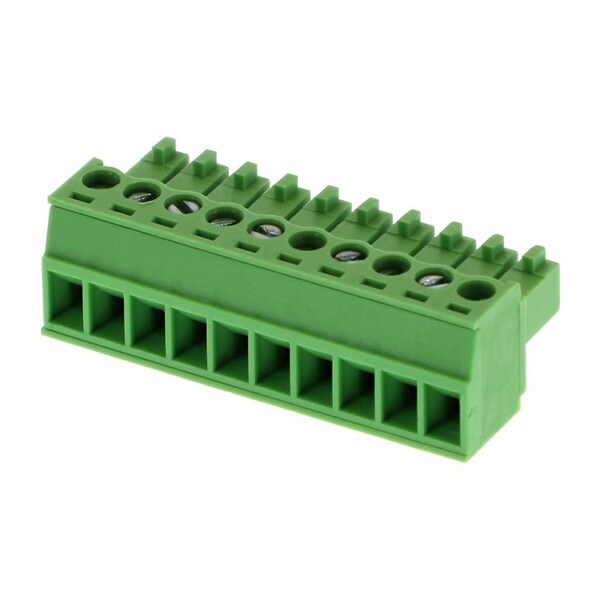 Molex Pluggable Terminal Blocks 3.5Mm Euro Plug Ra G Ro Plug Ra Grn 10Ckt - 395005010