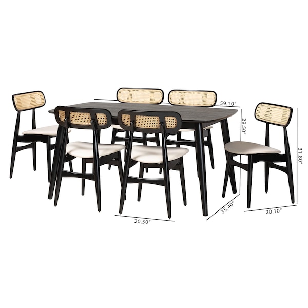 Baxton Studio 59.1" W X 29.5" L X 35.4" H - 234-13297-13284-ZORO