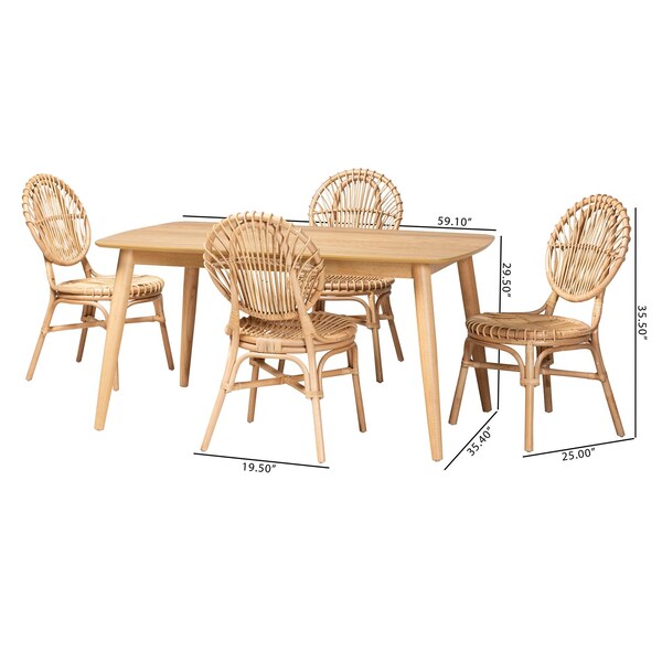 Baxton Studio 59.1" W X 29.5" L X 35.4" H - 234-13345-13283-ZORO