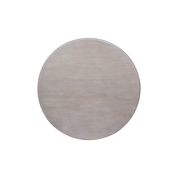 International Concepts Round 30 in Round Top Pedestal Table, 28.9 inH, Washed Gray Taupe, 30 in W, 30 in L, 28.9 in H - K09-30RT
