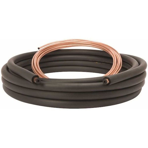 Mueller Industries 3/8 in. x 7/8 in. x 3/8 in. x 35 ft. Air Conditioner Line Set - 61480350