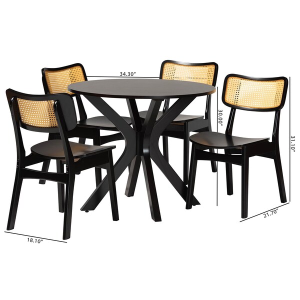 Baxton Studio 34.3" W X 30" L X 34.3" H - 240-13413-10892-ZORO