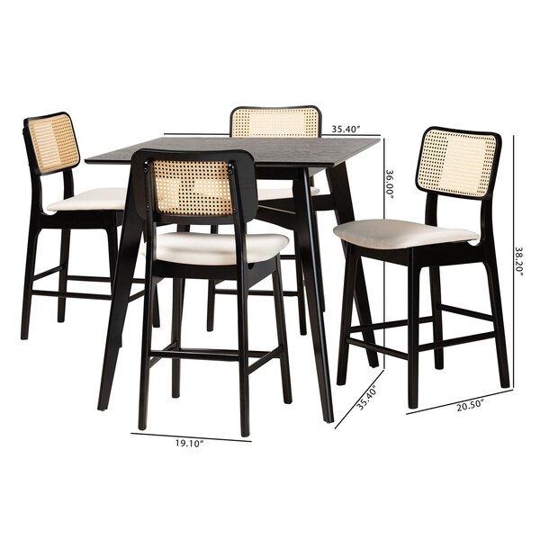 Baxton Studio 35.4" W X 36" L X 35.4" H - 235-13308-13287-ZORO