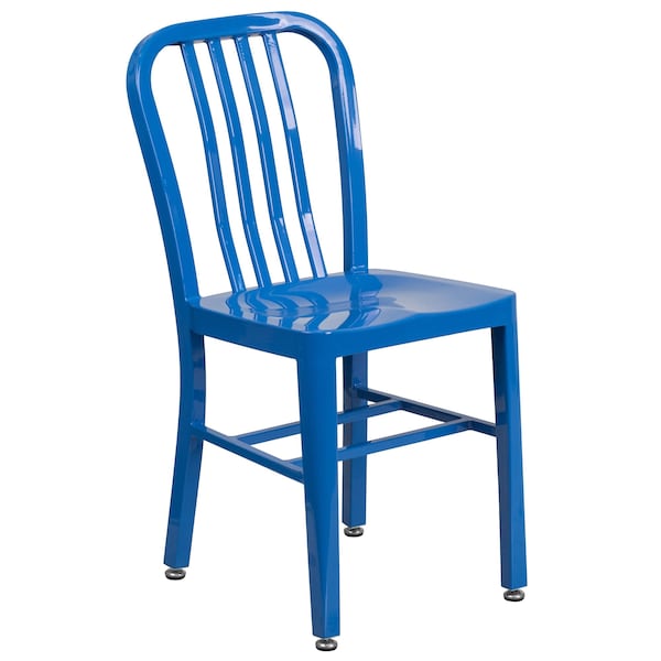 Flash Furniture Round 24" W, 24" L, 29" H, Metal, Blue - CH-51080TH-2-18VRT-BL-GG