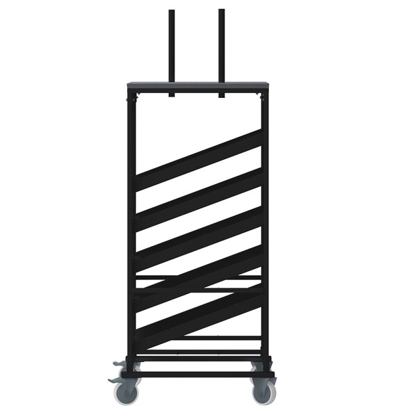 Flash Furniture Round Round Cocktail Table Dolly, 30" dia., 34.5" W, 28.75" L, 79.5" H, Black - XA-30-COTA-DY-GG