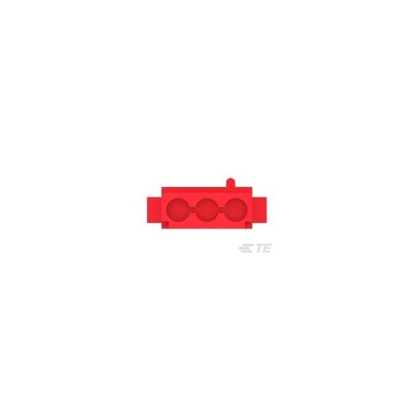 Te Connectivity 03P CMNL PLUG HSG F/H RED - 1-480303-2