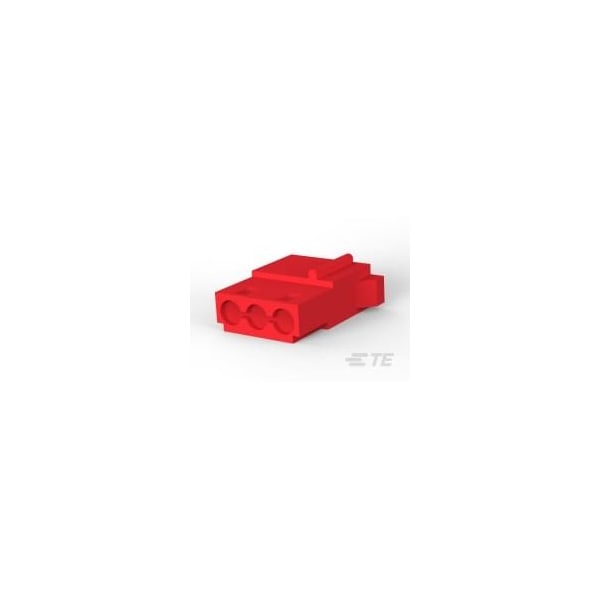 Te Connectivity 03P CMNL PLUG HSG F/H RED - 1-480303-2