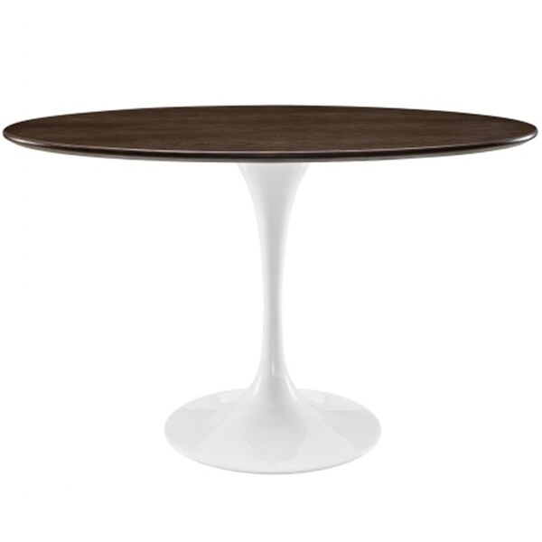 East End Imports Lippa 48 in. Oval-Shaped Walnut Dining Table, Walnut - EEI-2019-WAL