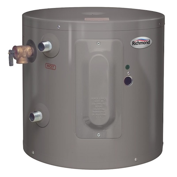 Richmond Richmond Essential 6EP6-1 Electric Water Heater, 6 gal Tank, 120 V, 3/4 in Water Connection - 6EP6-1
