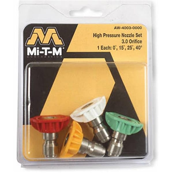 Mi-T-M Mi-T-M AW-4045-0000 4.5 Orifice; High Pressure Spray Nozzle; Pack 4 - 121175