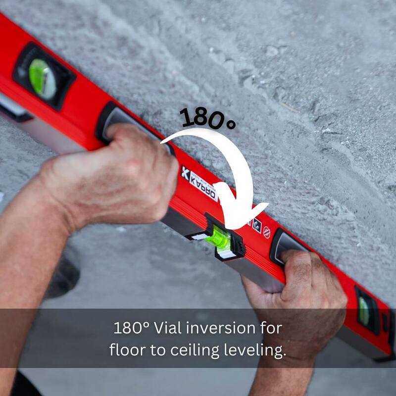 Kapro 96 in. Vulcan Magnetic Box Level with Magnified Vials and Plumb Site - 995-41X-96M