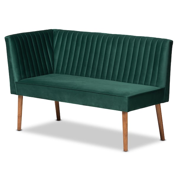 Baxton Studio 52.4 W, 32.1 H, Fabric "100% Polyester", Plywood, MDF, LVL, Foam, Rubber Wood - 214-11962-ZORO