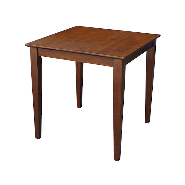 International Concepts Square Solid Wood Top Table, Espresso, 30 in W, 30 in L, 30 in H, Wood, Espresso - K581-3030-30S