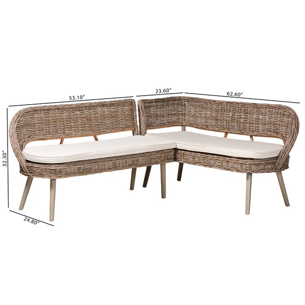Bali & Pari 76.7" W X 32.3" L X 62.6" H - 242-13542-13543-ZORO