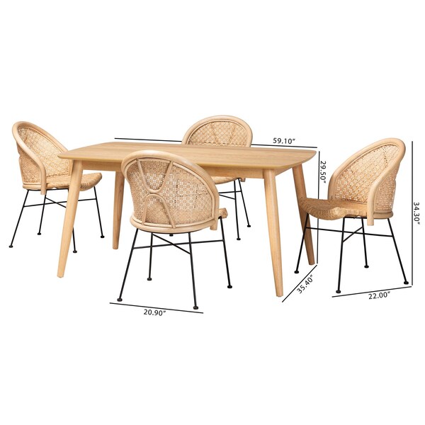 Baxton Studio 59.1" W X 29.5" L X 35.4" H - 234-12836-13283-ZORO