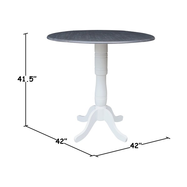 Whitewood Industries Extension Dining Tables, 45 in L, 38 in H, Parawood - K05-42DPT-6B-2