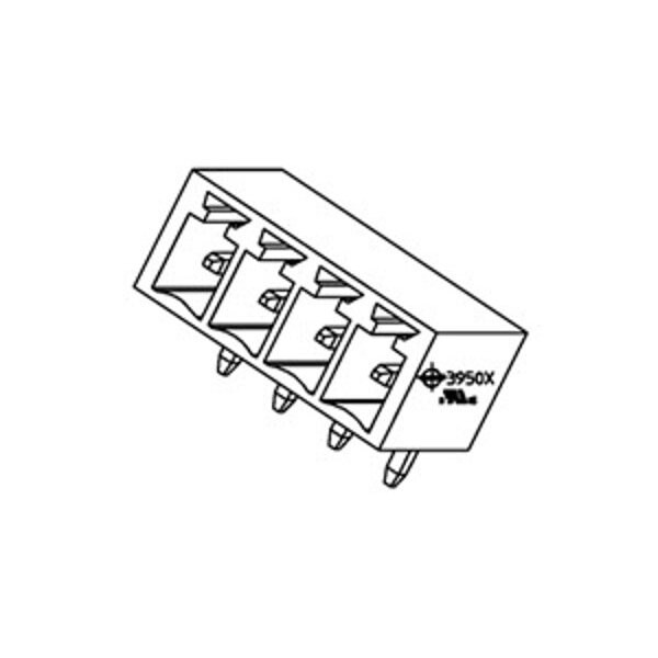 Molex Pluggable Terminal Blocks 3.81Mm Euro Header R O Header Ra Grn 6Ck - 395126006