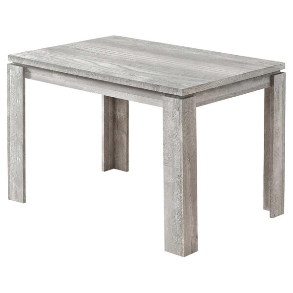 Gfancy Fixtures 48 x 32 x 30.5 in. Reclaimed Wood-Look Dining Table Grey - GF3094078