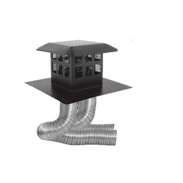 M&G Duravent M&G DuraVent 115044 4 in. x 35 ft. 3 in. x 35 ft. DirectVent Pro Direct Vent Pipe - Galvanized - 115044