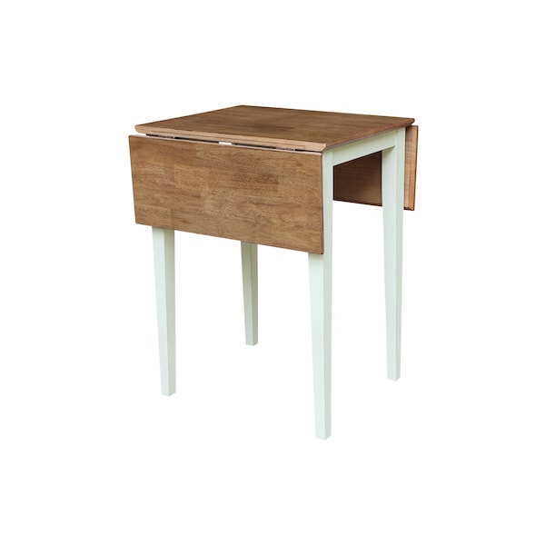 Whitewood Industries Rectangular Small Drop Leaf Dining Table, 36 in W, 29 in L, 22 in H, Parawood, Hickory/Shell - T79-2236D