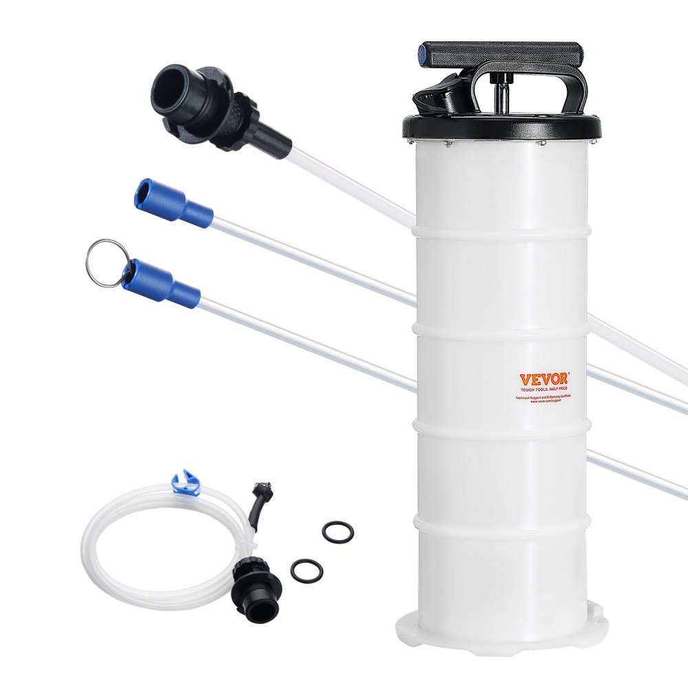 VEVOR Fluid Extractor, 1.74 Gallons (6.5 Liters), Manual Hand-Operated Oil Changer Vacuum Fluid Extractor with Dipstick and Hose, Oil Extractor Change Pump for Automotive Fluids Vacuum Evacuation - SDCYQ7LSD6128GIHSV0