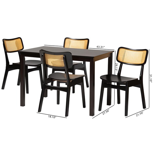 Baxton Studio 43.3" W X 29.1" L X 27.6" H - 240-13413-8026-ZORO