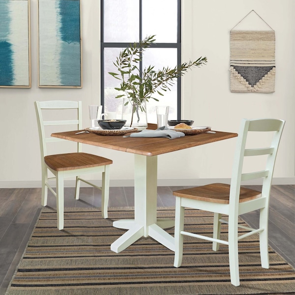 Whitewood Industries Rectangular Drop Leaf Dining Tables, 36 in W, 30 in L, 36 in H - K79-36SDP-C2-2