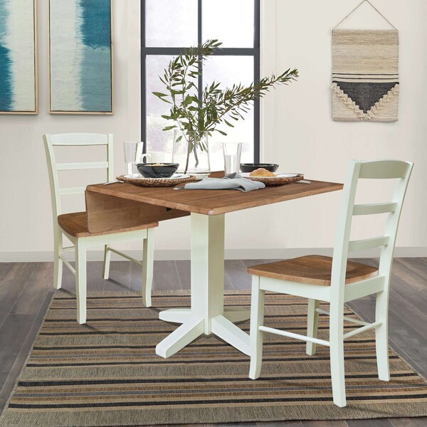 Whitewood Industries Rectangular Drop Leaf Dining Tables, 36 in W, 30 in L, 36 in H - K79-36SDP-C2-2