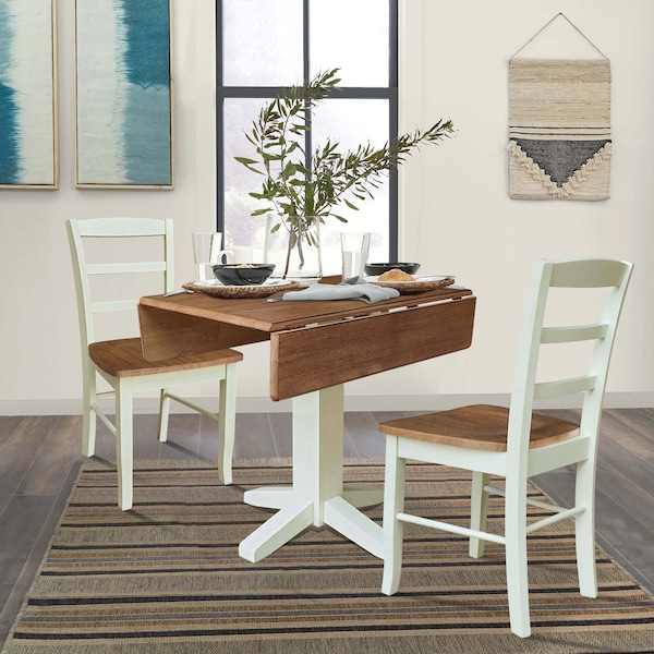 Whitewood Industries Rectangular Drop Leaf Dining Tables, 36 in W, 30 in L, 36 in H - K79-36SDP-C2-2