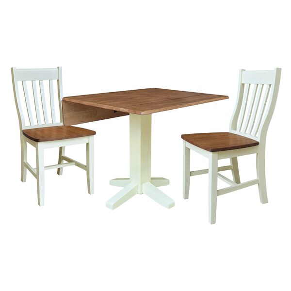 Whitewood Industries Rectangular Drop Leaf Dining Tables, 36 in W, 30 in L, 36 in H - K79-36SDP-C61-2