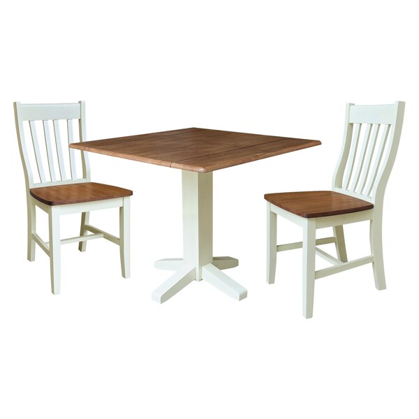 Whitewood Industries Rectangular Drop Leaf Dining Tables, 36 in W, 30 in L, 36 in H - K79-36SDP-C61-2