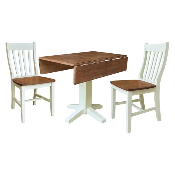 Whitewood Industries Rectangular Drop Leaf Dining Tables, 36 in W, 30 in L, 36 in H - K79-36SDP-C61-2